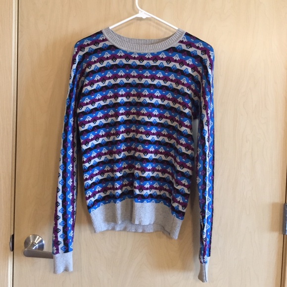 Dolman patterned sweater size small