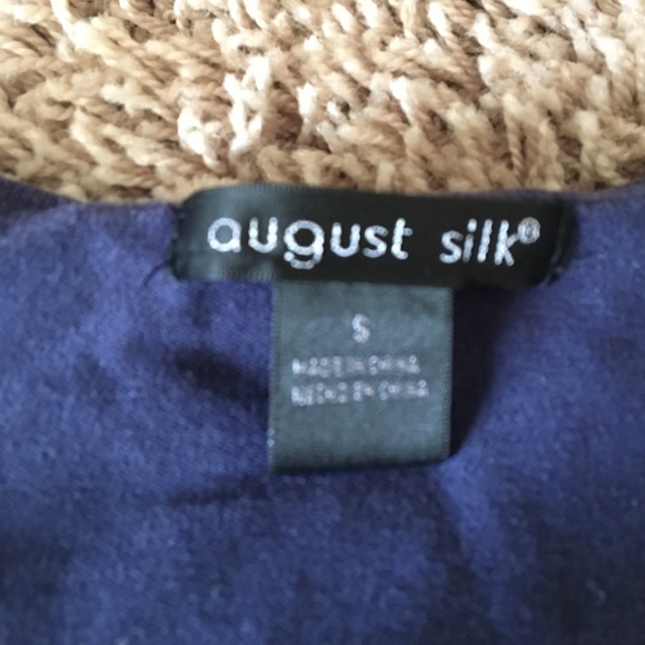 Navy blue august silk cardigan - Picture 2 of 2