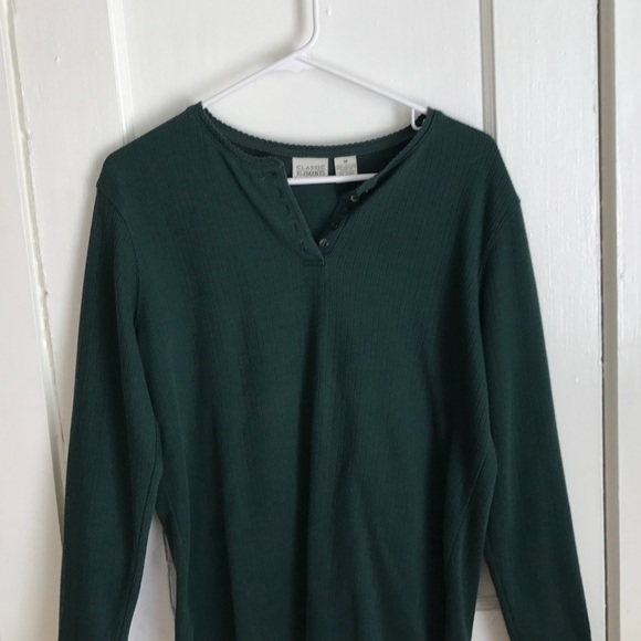 Green scoop neck sweater