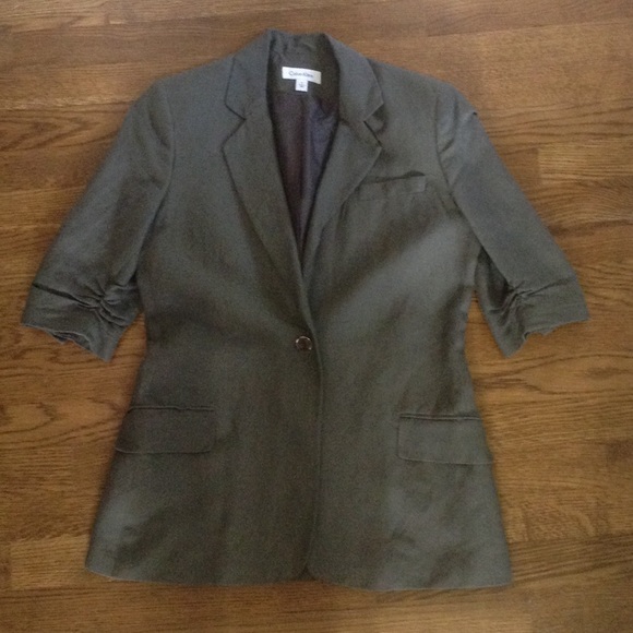 Linen 3/4 Sleeve Blazer