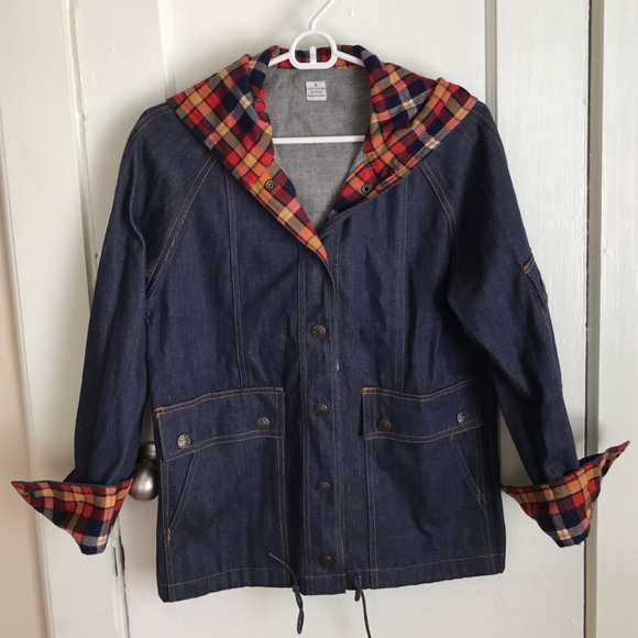 Unique vintage denim jacket from unknown brand.