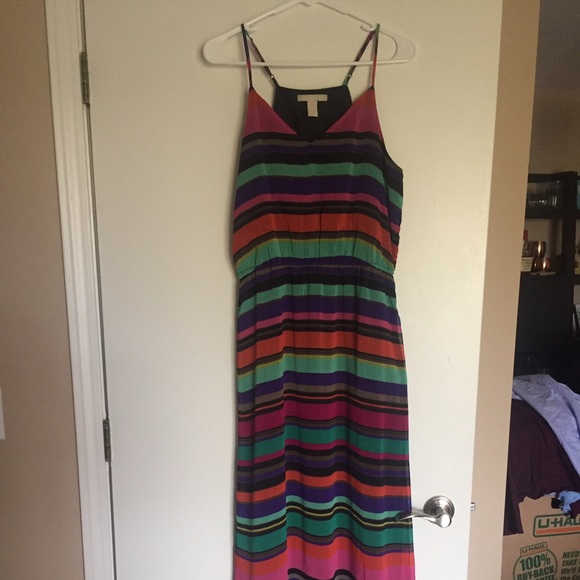Banana Republic stripped maxi dress