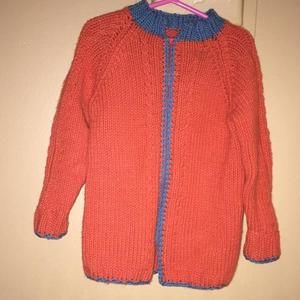 Orange knitted thick sweater (BIN ONE)