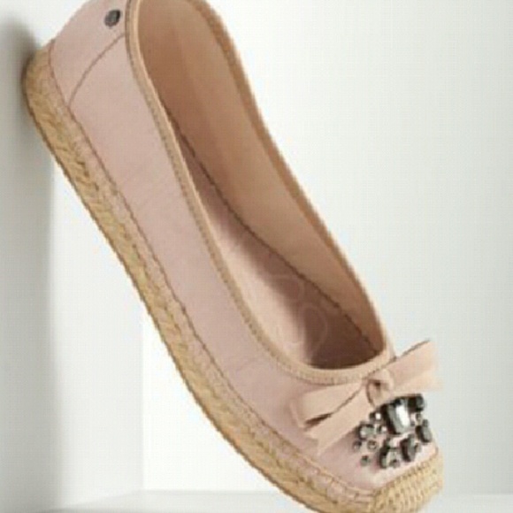 Vera Wang jeweled flats