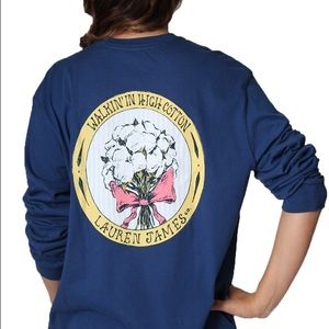 Lauren James High Cotton Long Sleeve Tee