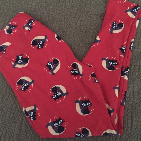 Lularoe TC Halloween Black cats leggings