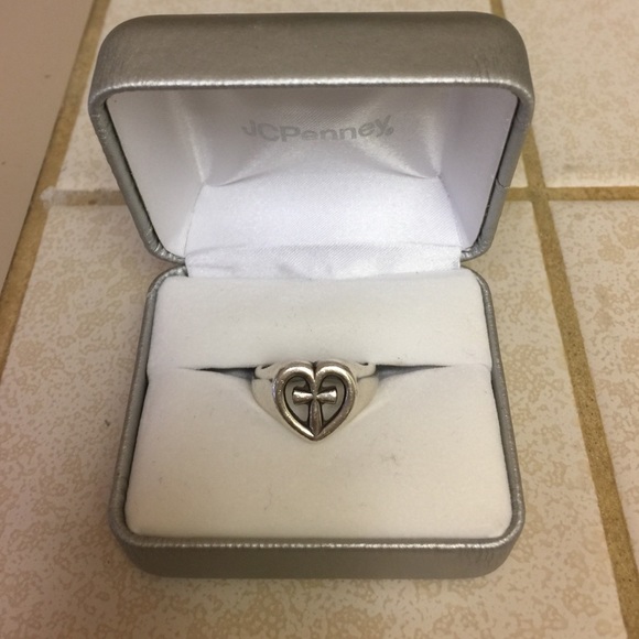 James Avery Heart Cross Ring