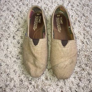 Toms natural burlap classics