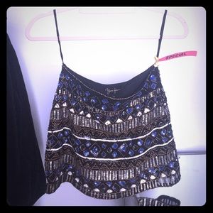 Yumi Kim Beaded Miniskirt