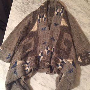 Anthropologie long cozy wool sweater