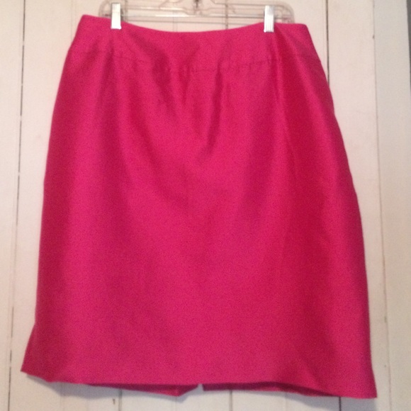 Pink satin talbots formal skirt