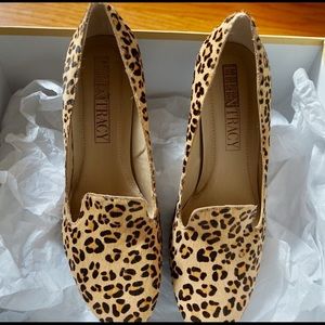 Ellen Tracy Cheetah Print Platform Heels