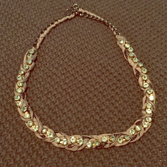 LAST CHANCE! J. Crew braided rhinestones necklace