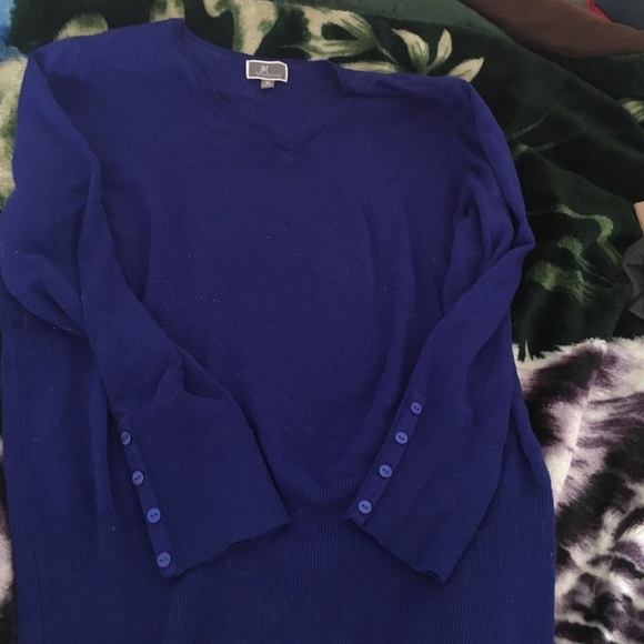 Pretty blue sweater by jm collection