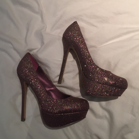 Bakers Pink Sparkle Pumps