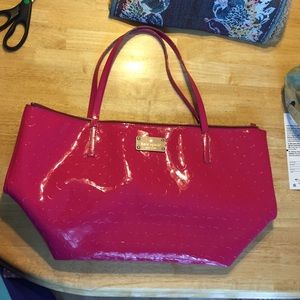 Kate Spade large pink tote bag