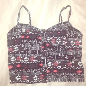Tribal crop top