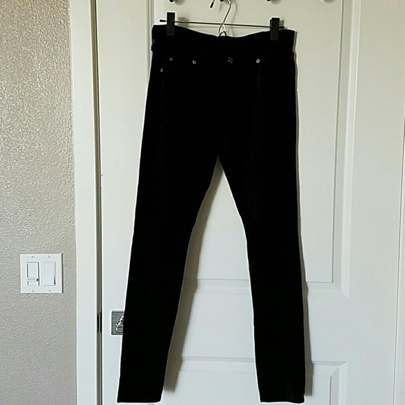7 Jeans Skinny Black Velvet
