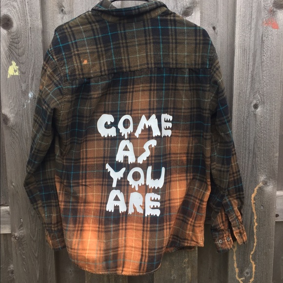Custom Flannel "Come as you are"