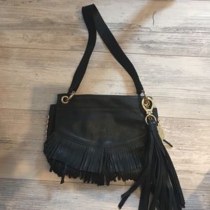 Black leather Stella & Jamie purse