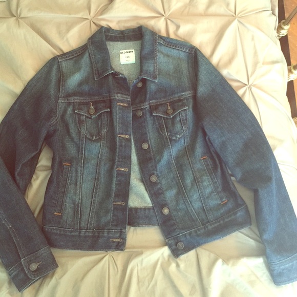 Old navy dark wash denim jacket