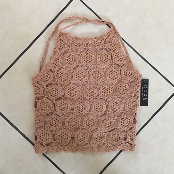COZY S&S CASUAL Crochet Crop Top