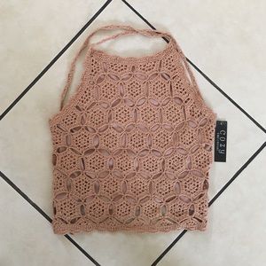 COZY S&S CASUAL Crochet Crop Top