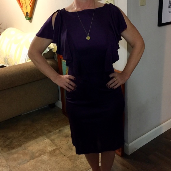 Banana Republic plum dress. Size 6.