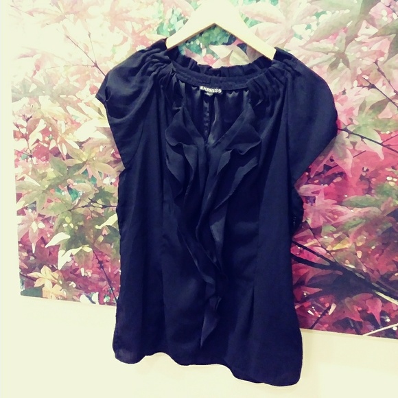 Beautiful Black Blouse - Picture 3 of 3