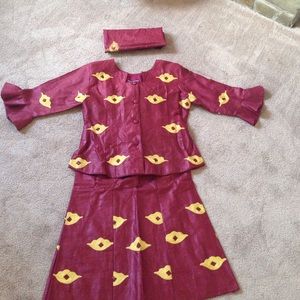 2 piece African attire suit