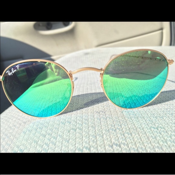 Ray Ban Flash round sunglasses