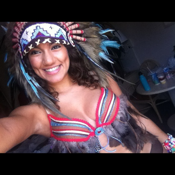 Indian inspired custom rave bra - Picture 2 of 3