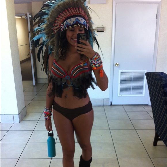 Indian inspired custom rave bra - Picture 3 of 3