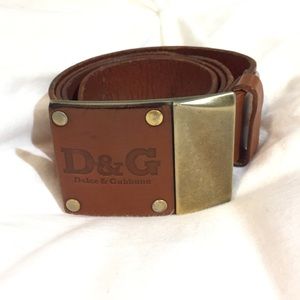 AUTHENTIC Dolce & Gabbana Men's leather belt