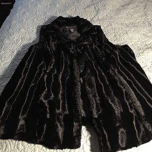 Faux fur vest