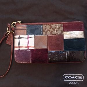 Coach Patchwork Wristlet Clutch