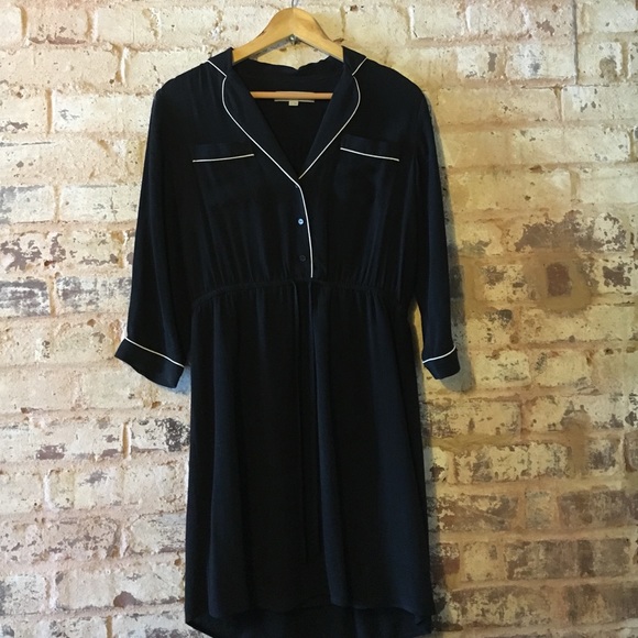 Black & white shirt dress