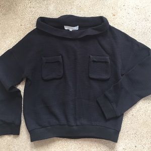 Alexander Wang black wool sweatshirt