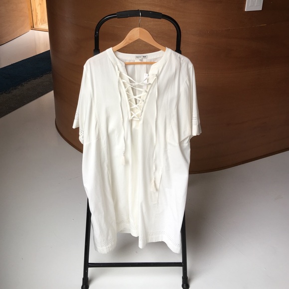 madewell x daryl k® beverly lace-up dress