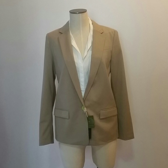 NWT Long boxy pinstripe blazer