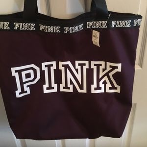 Brand new zippered PINK tote