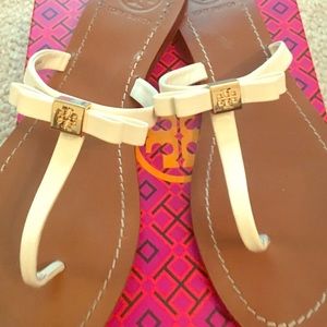 Tory Burch white sandals in size 8