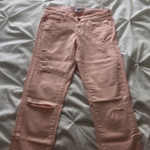 PAIGE Mid Rise Ankle Skinny -size 26 -Blush color