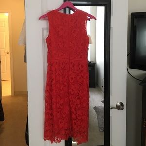 Ann Taylor Dresses - Ann Taylor red lace dress size 2 Ann Taylor Dresses - Ann Taylor red lace dress size 2
