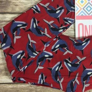Lularoe whale leggings one size NWT
