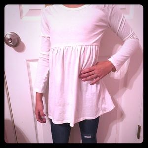 Cream with gold detail long sleeve top