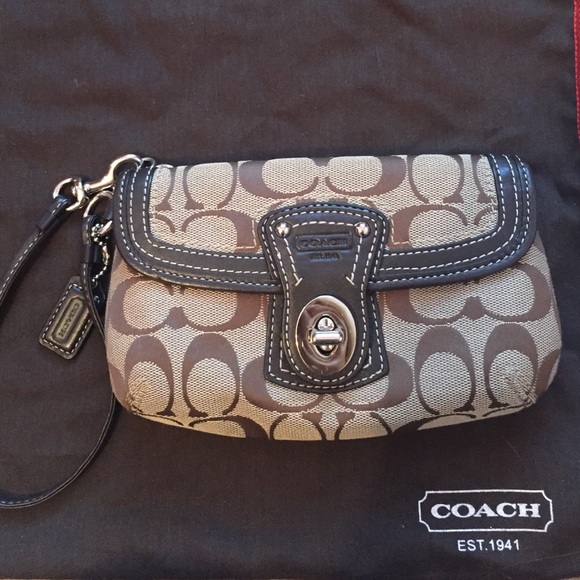 Coach Signature Legacy Wristlet