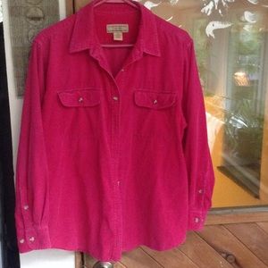 Pink Corduroy Flannel