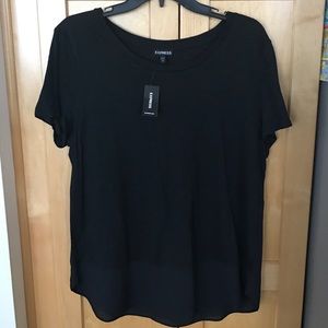 NWT Express Black Shirt. Size Large