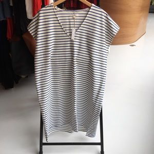 Madewell Striped Vacances Dress in blue stripe